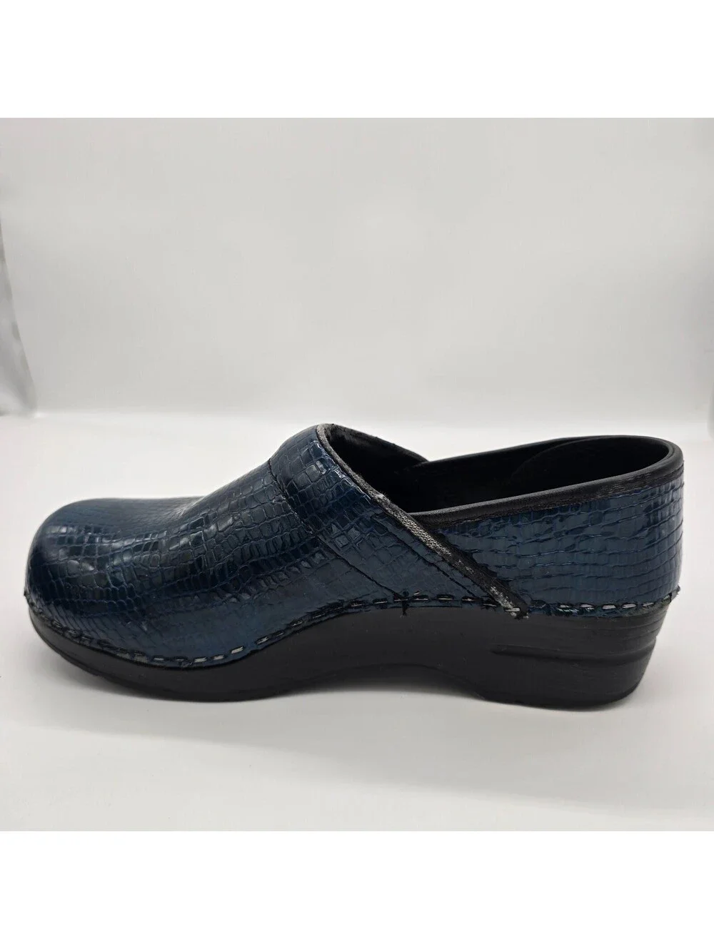 Sanita - The Original Danish Clogs - Blue Leather - Women's 39 - PreOwned